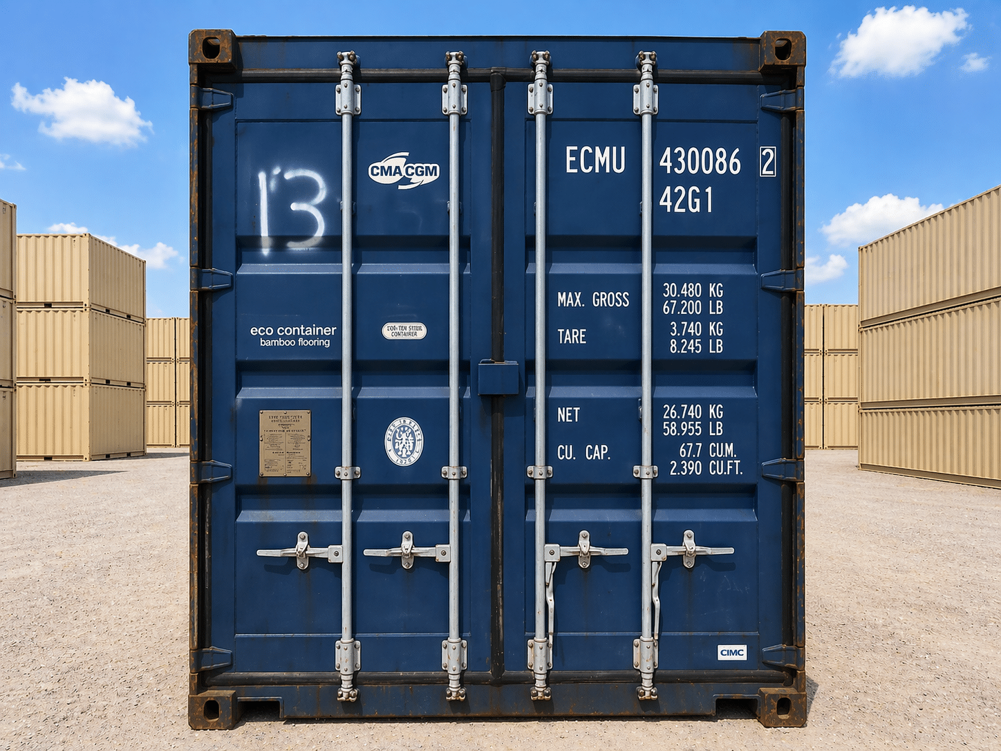 40ft Standard Wind and Watertight Shipping Container for Sale 5