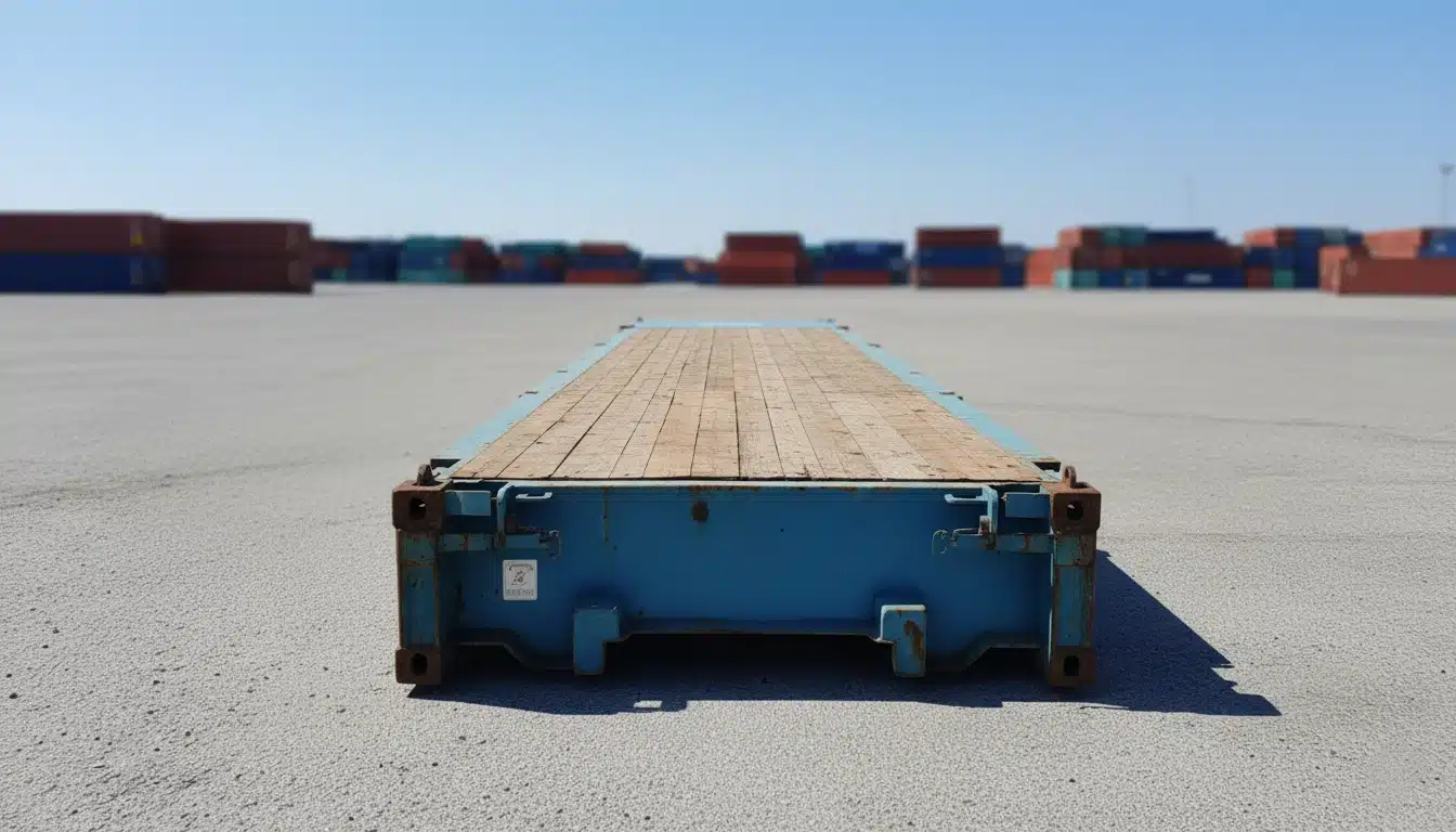 40ft Used Flat Rack Shipping Container for Sale 2