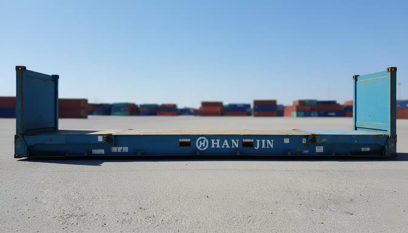 40ft Used Flat Rack Shipping Container for Sale 3