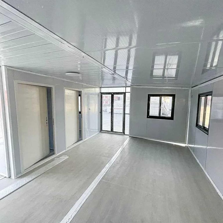 40ft House with Luxury Design, with 3 Bedroom, 1 Living Room, 1 Bathroom and Kitchen,Prefab House for Living, Foldable Mobile Home Easy Setup & Move 3