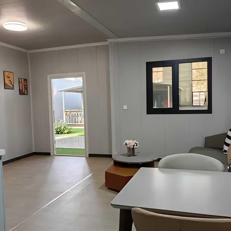 40ft House with Luxury Design, with 3 Bedroom, 1 Living Room, 1 Bathroom and Kitchen,Prefab House for Living, Foldable Mobile Home Easy Setup & Move 4