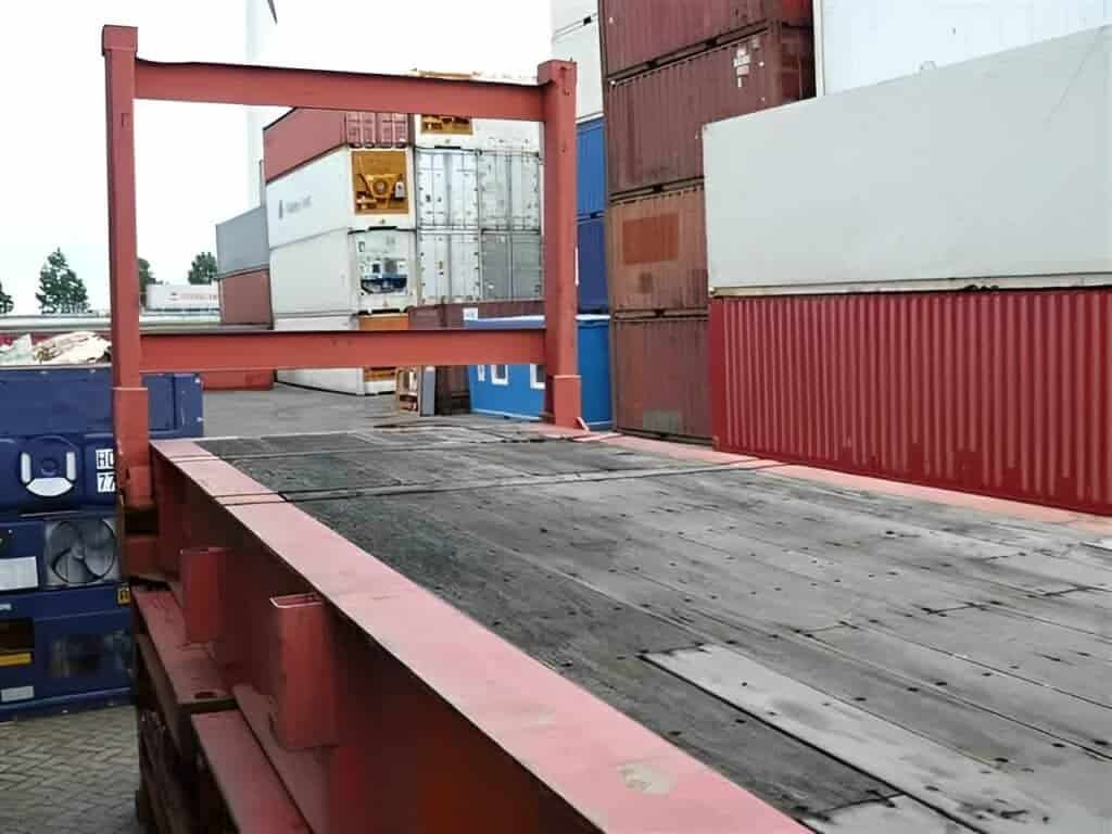 40Ft X 8Ft Used Flat Rack Shipping Container 3
