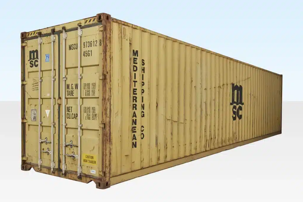 40Ft X 8Ft Used Shipping Container High Cube 3