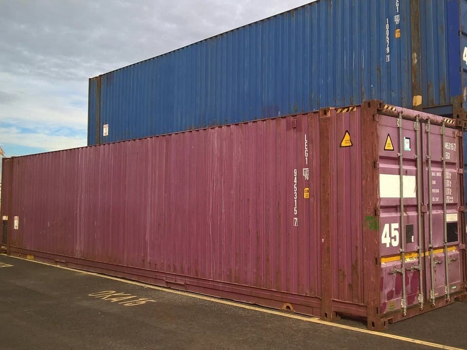 45′ HCPW Shipping Container Blue (RAL 5013) 2