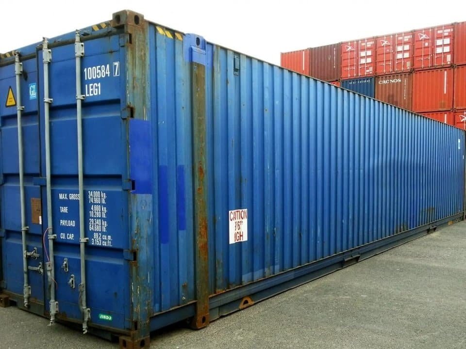 45′ HCPW Shipping Container Blue (RAL 5013) 3