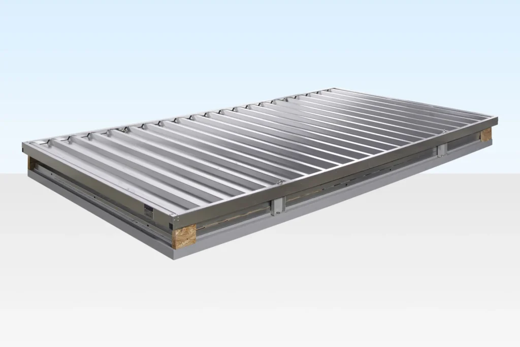 4M X 2.1M Flat Pack Container Store – Galvanised 4