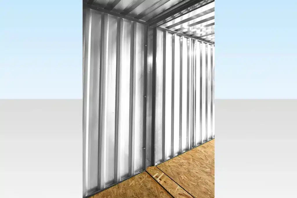 6M X 2.1M End Linked Flat Packed Container Bundle (Galvanised) 2
