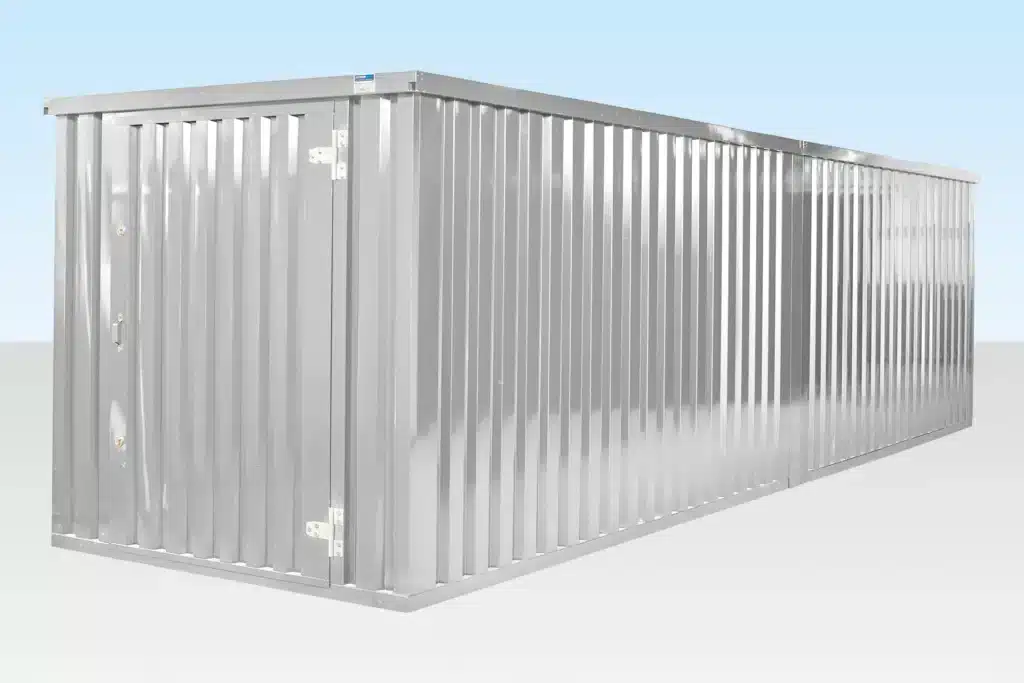 6M X 2.1M End Linked Flat Packed Container Bundle (Galvanised) 3
