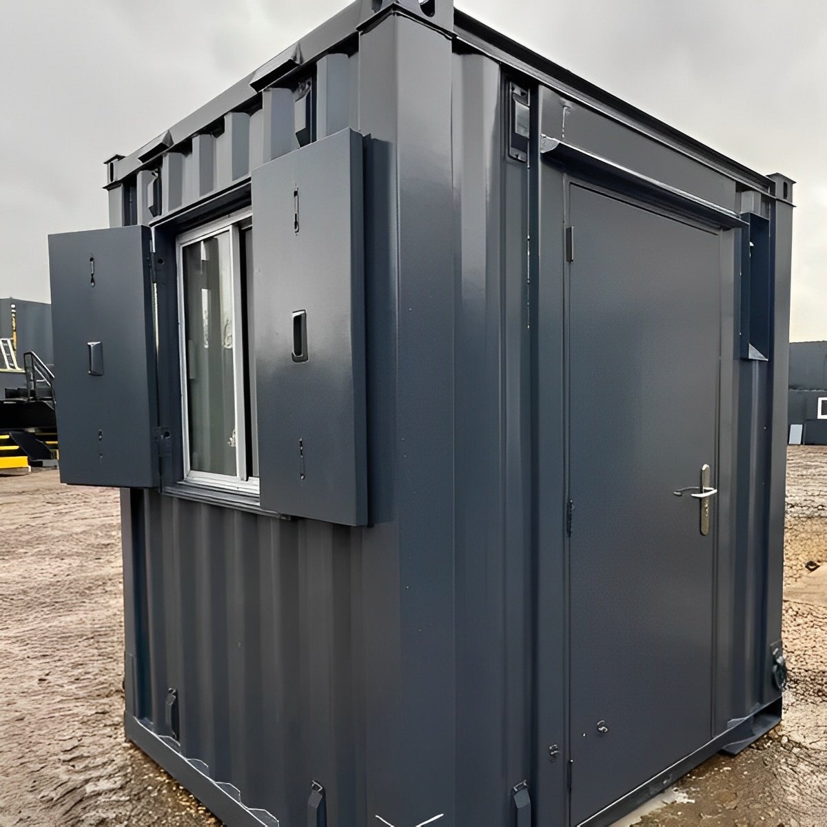 7Ft x 7Ft Shipping Container Office | Portable Building | Anti-Vandal Building 4