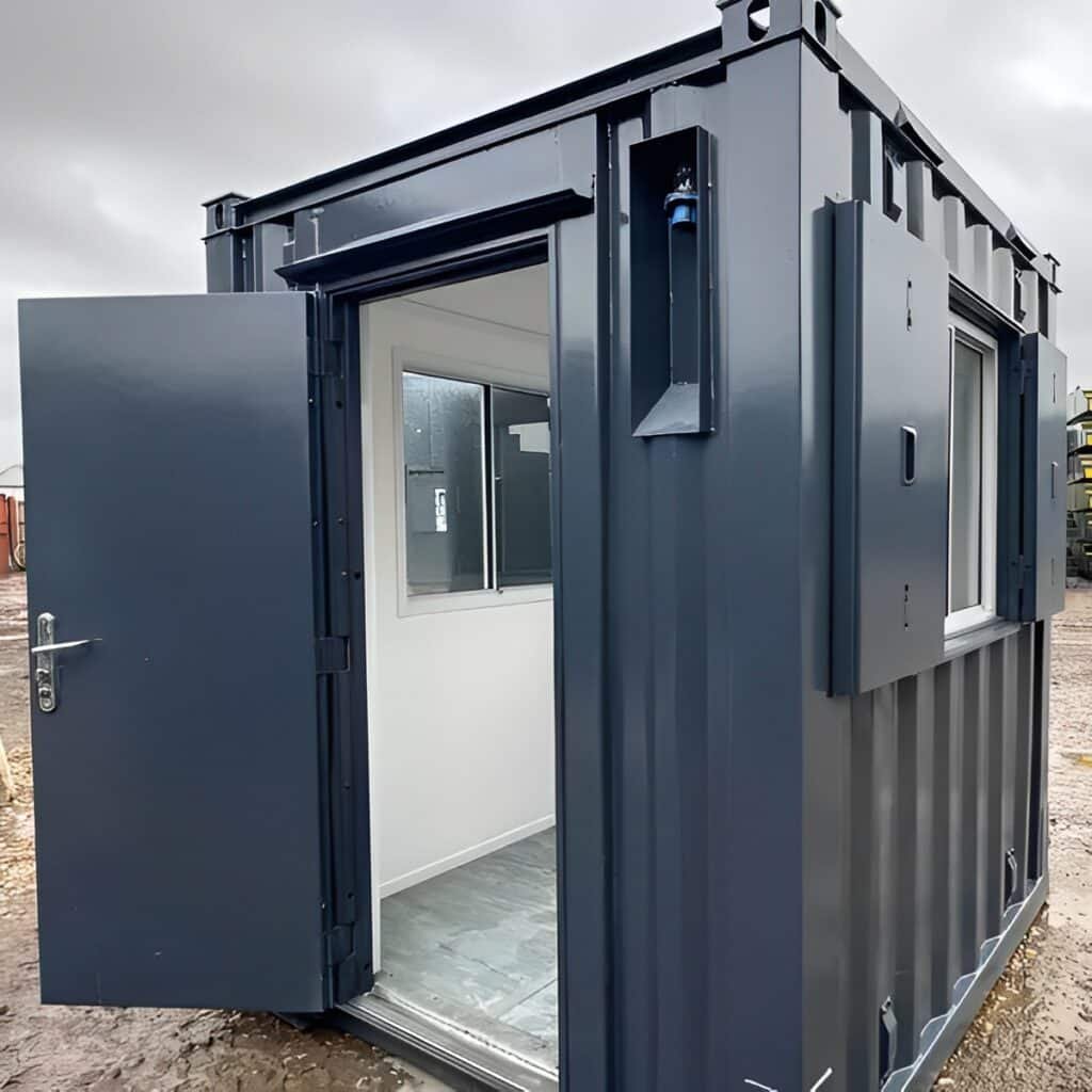 7Ft x 7Ft Shipping Container Office | Portable Building | Anti-Vandal Building 5