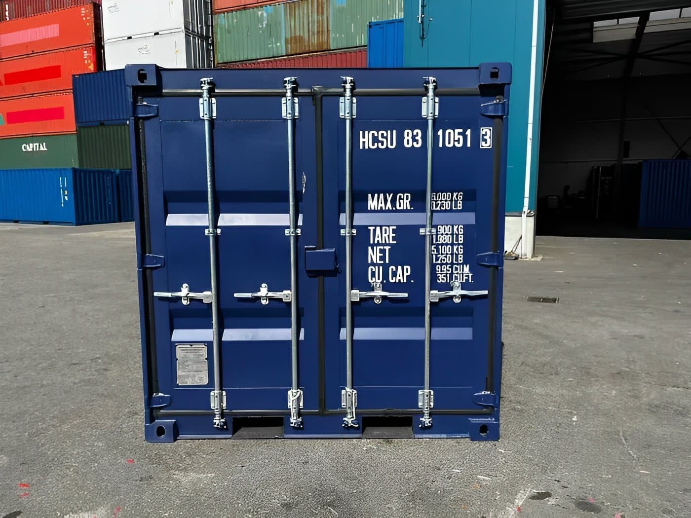 10ft Blue One Trip Shipping Container for Sale – ISO Certified 2