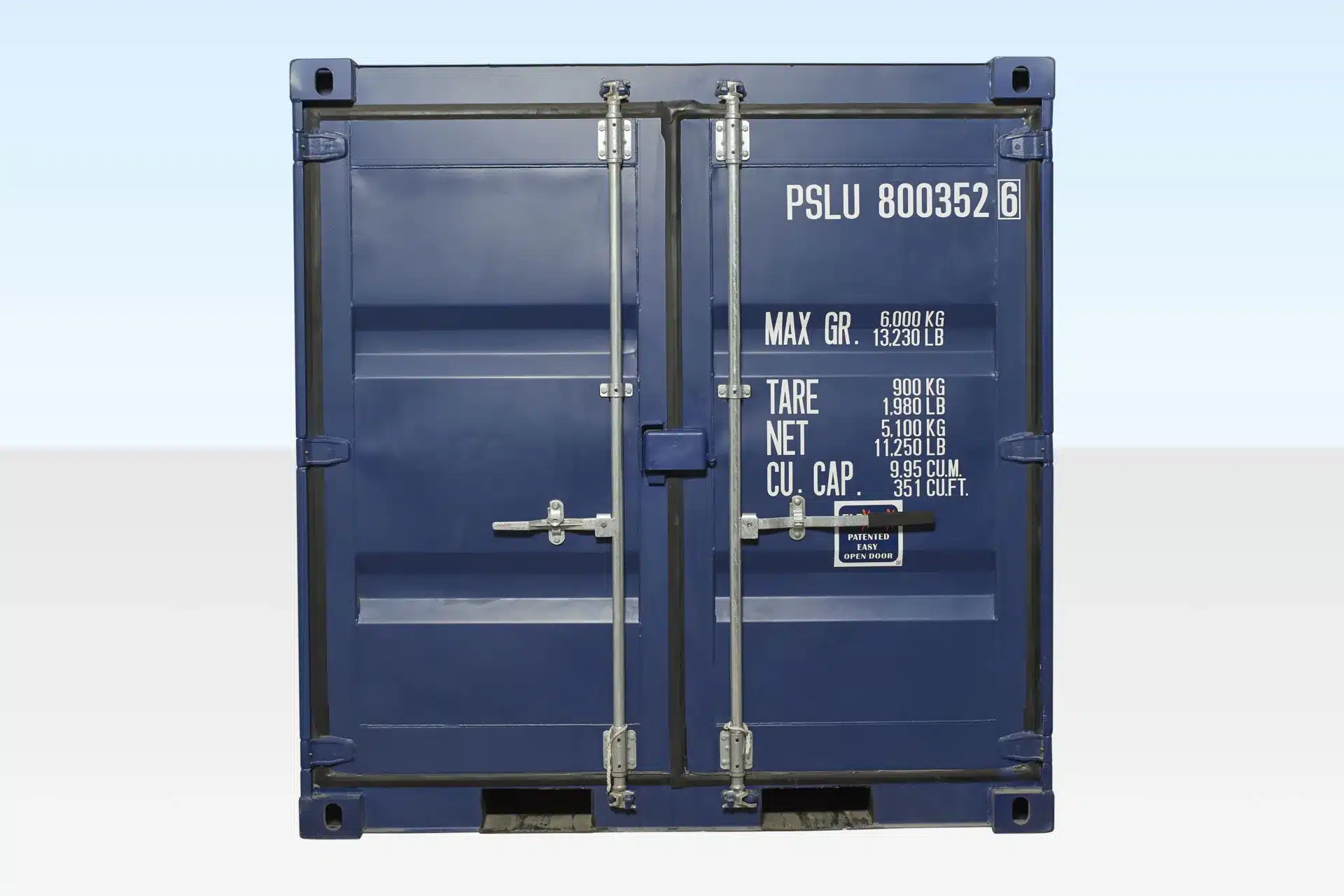 10ft Blue One Trip Shipping Container for Sale – ISO Certified 3