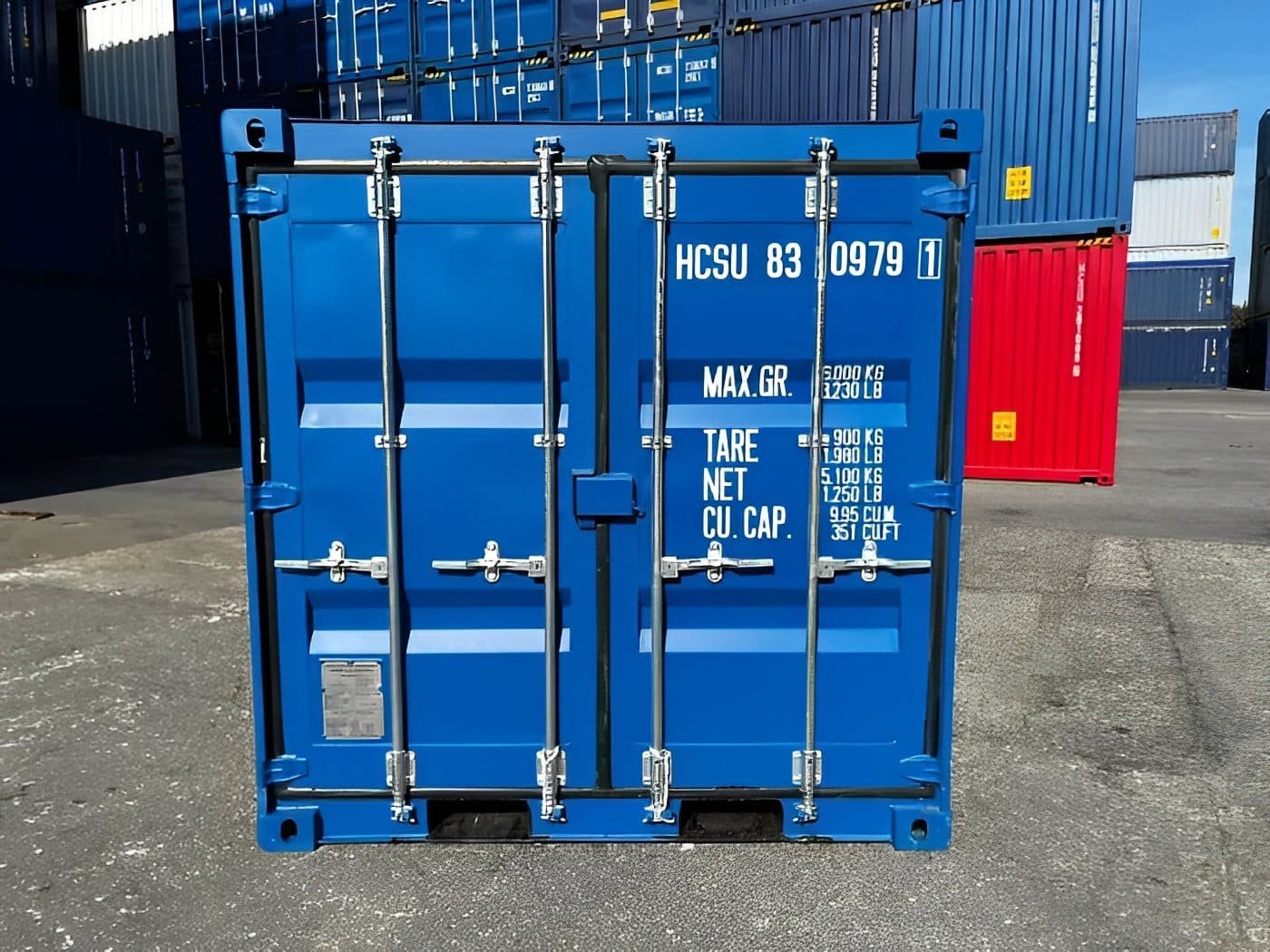 10ft Blue One Trip Shipping Container for Sale – ISO Certified 6