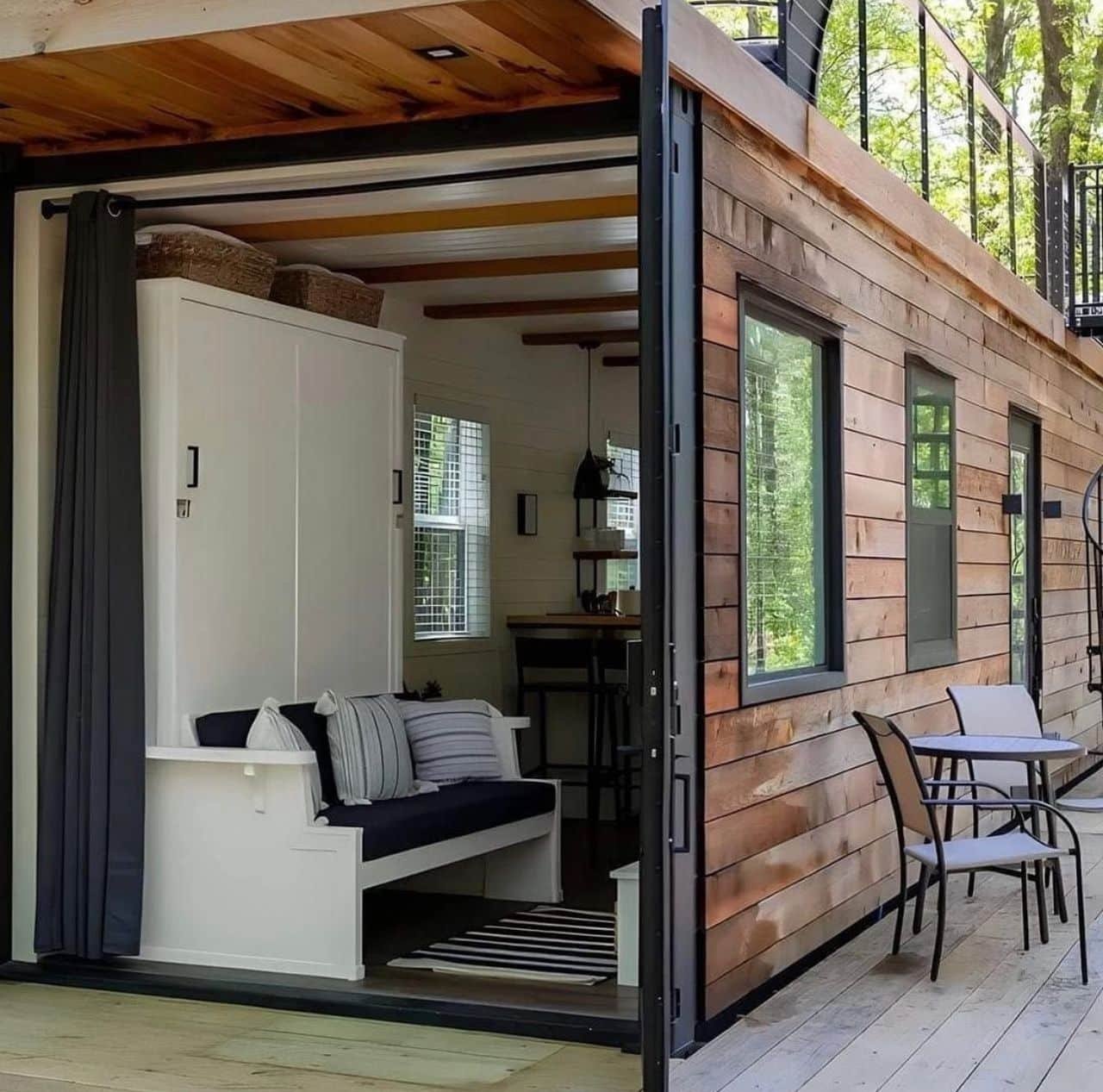 Luxury 1 Bedroom Tiny Home with Rooftop Deck – Fully Furnished Modern Prefab Container Home with Bathroom, Smart Interior & Fast Installation 6