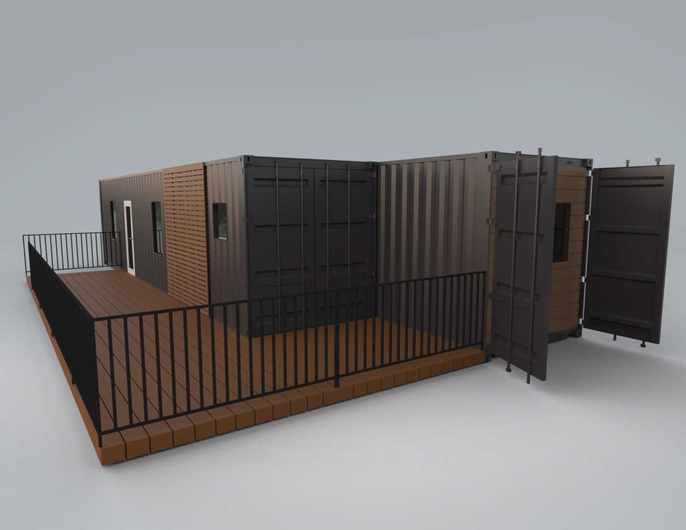 Luxury 2 Bedroom Shipping Container Home | The Clark | Two 40ft Containers 2