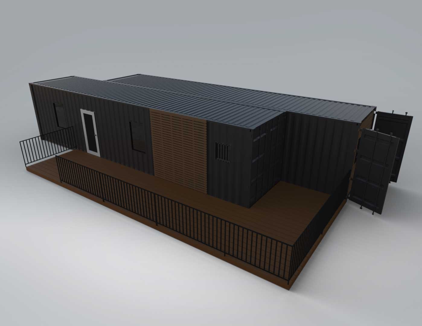 Luxury 2 Bedroom Shipping Container Home | The Clark | Two 40ft Containers