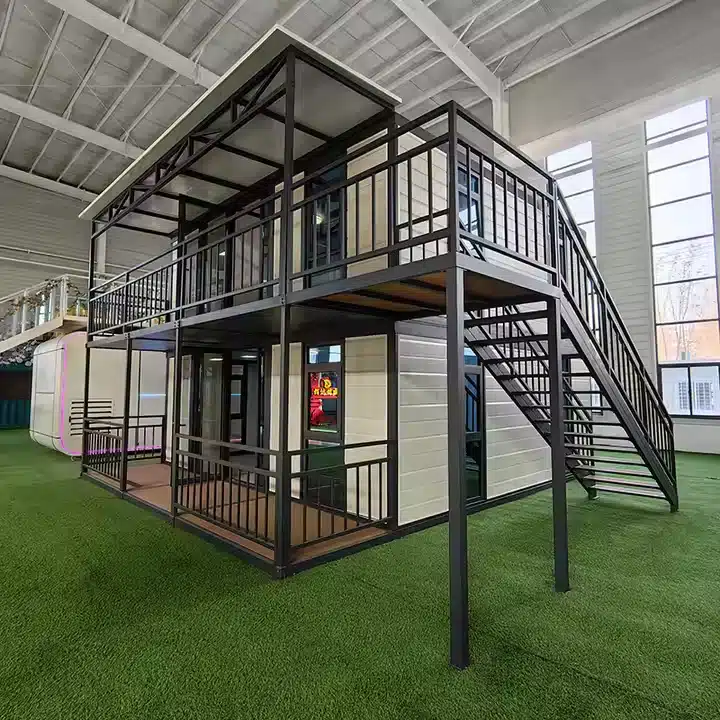 4 Bedroom 2 Story Luxury Modular Container Home Villa – Fully Furnished Prefabricated Portable House with Balcony 5