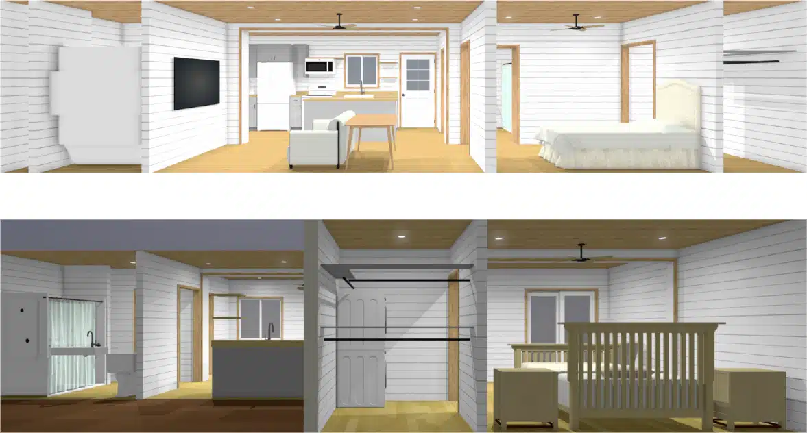 The Huntington – Luxury Two Bedroom Shipping Container Home | Two 40ft + One 20ft Container Home 4
