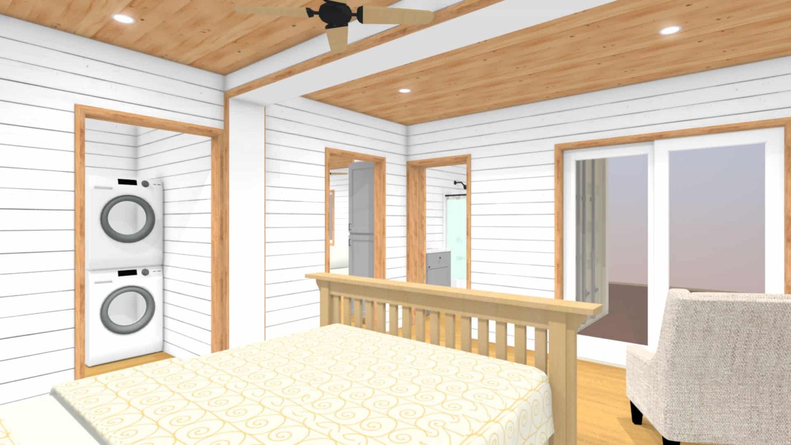 The Huntington – Luxury Two Bedroom Shipping Container Home | Two 40ft + One 20ft Container Home 8