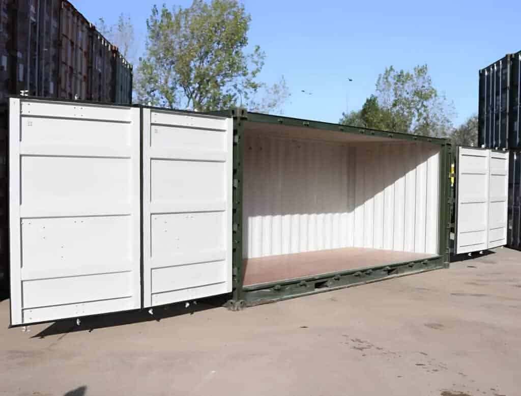 Used 20ft Open Side Shipping Container &#8211; Full Side Access Steel Storage Unit 2